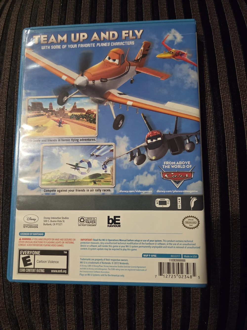 Disney Planes Wii U game Like new condition  pet free, smoke free home